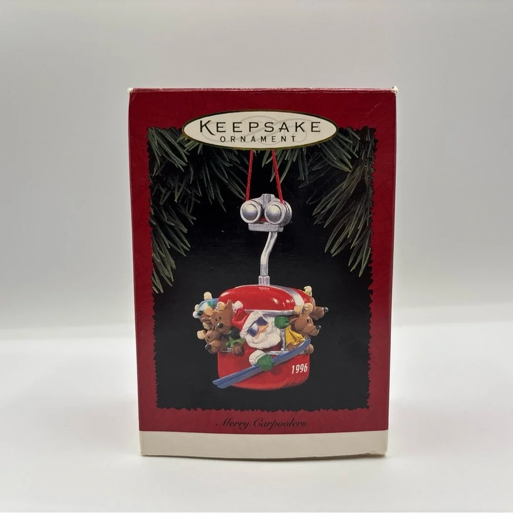 Hallmark Keepsake Ornament Dated 1996 Vintage Merry Carpoolers Handcrafted‎